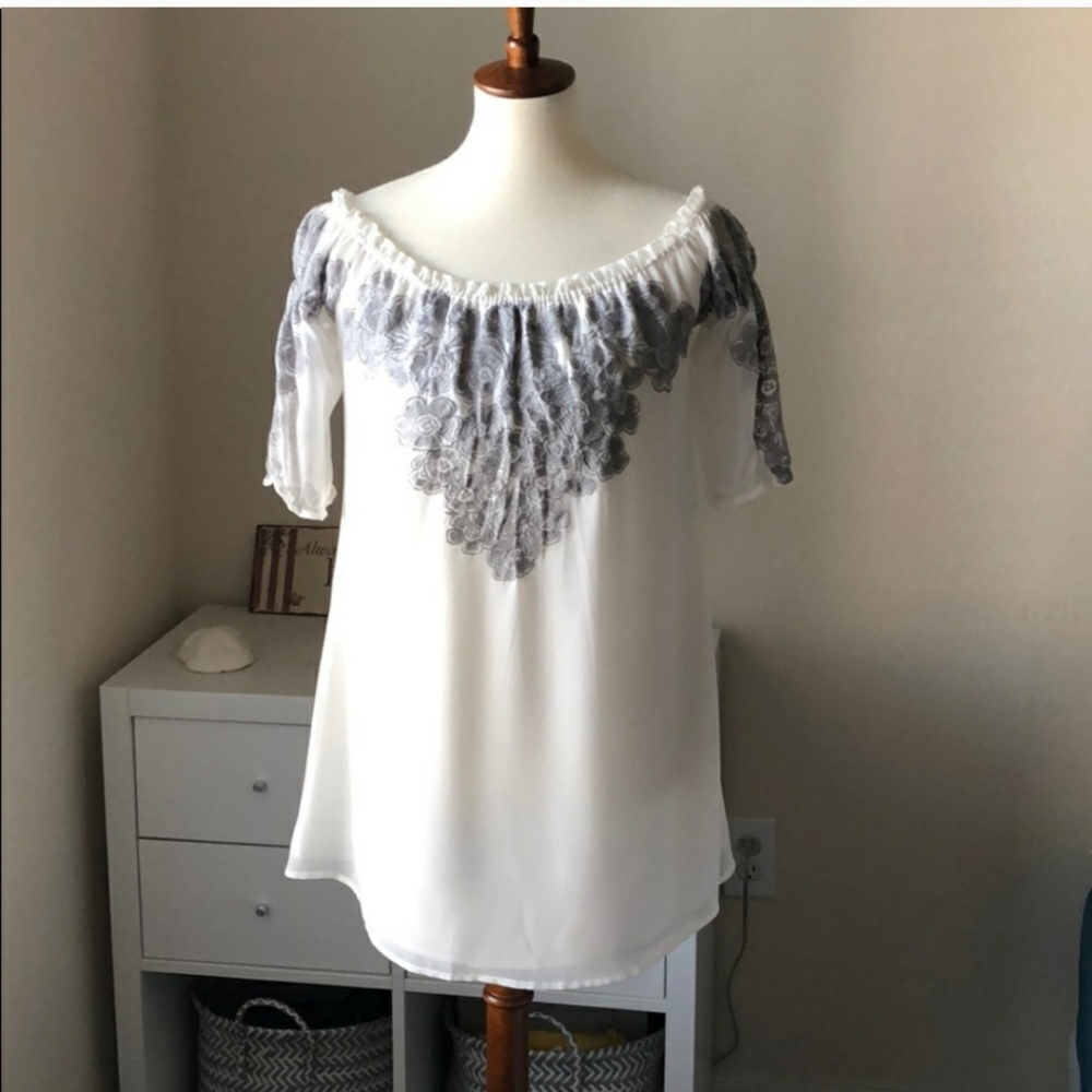 For Love and Lemons off shoulder dress